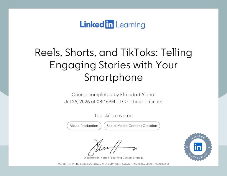 Reels, Shorts, and TikToks: Engaging Stories