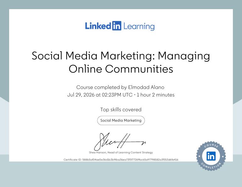 Social Media Marketing: Managing Online Communities